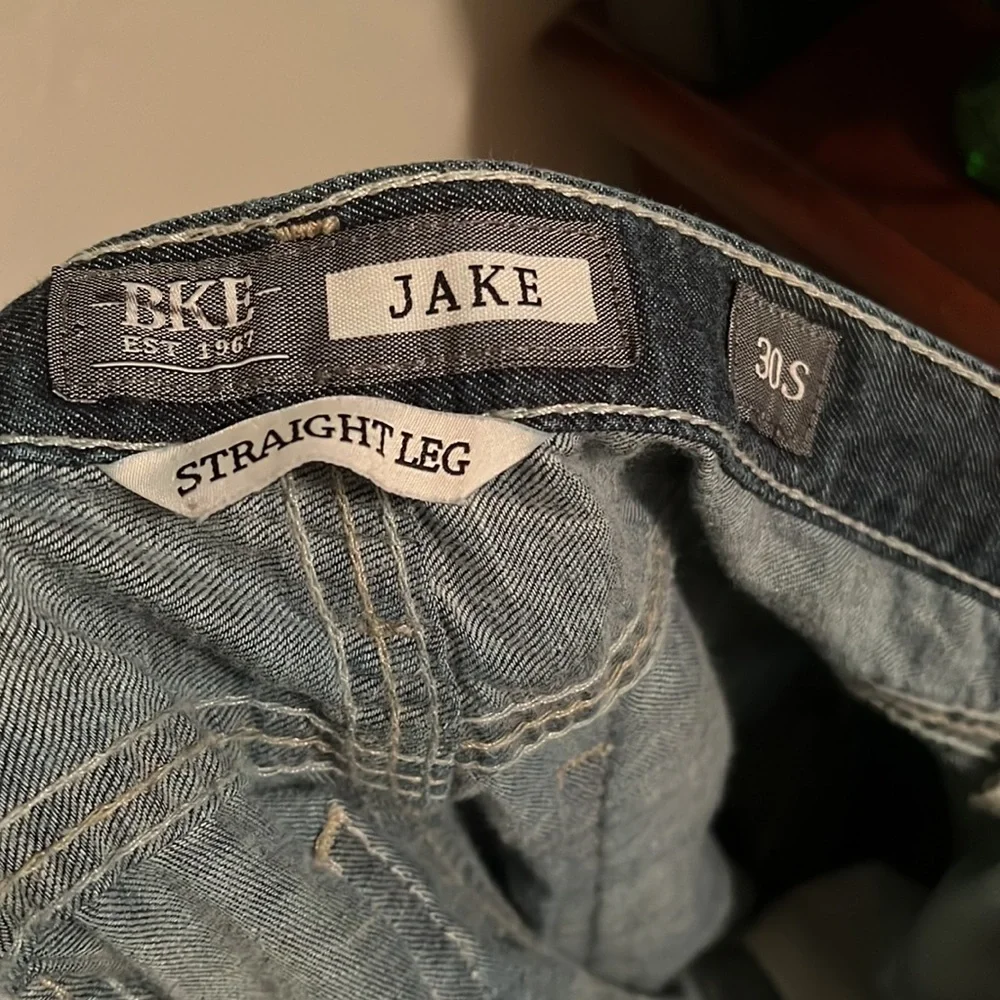 BKE Jake straight leg dark wash jeans